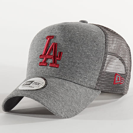 New Era - Casquette Trucker Jersey Essential 12285423 Los Angeles Dodgers Gris Anthracite Chiné