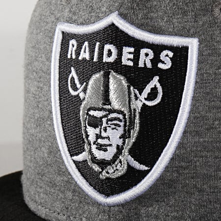New Era - Casquette Fitted 39Thirty Jersey Essential 12285427 Oakland Raiders Gris Chiné