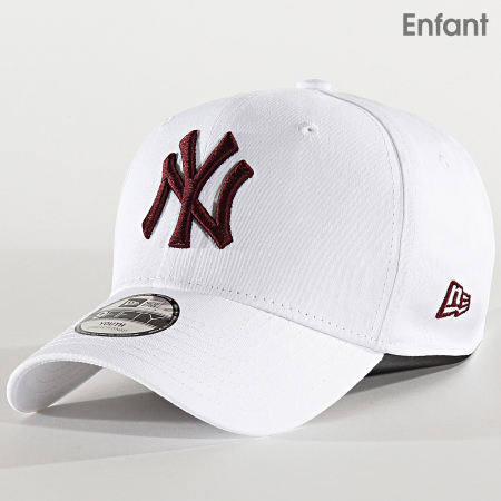 New Era - Casquette Enfant 9Forty LEague Essential 12301143 New York Yankees Blanc