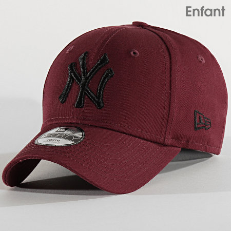 New Era - Casquette Enfant 9Forty Essential 12301180 New York Yankees Bordeaux