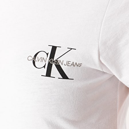 Calvin Klein - Lot De 2 Tee Shirts Femme Slim 4364 Blanc Noir