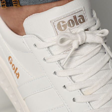 Gola - Sneakers Grand Slam in pelle CMA567 Bianco