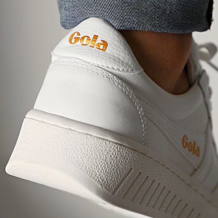 Gola - Sneakers Grand Slam in pelle CMA567 Bianco