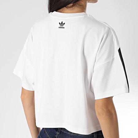 Adidas Originals - Tee Shirt Femme Large Logo FM2564 Blanc