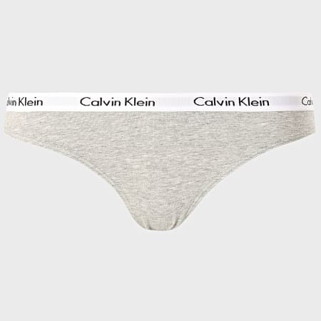Calvin Klein - Lot De 3 Culottes Femme QD3588E Blanc Gris Chiné Rose