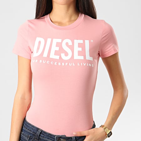 Diesel - Body Tee Shirt Femme 00SHMI-0WAWG Rose