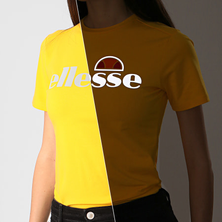 Ellesse - Tee Shirt Slim Femme Barletta 2 SRE08171 Jaune Réfléchissant
