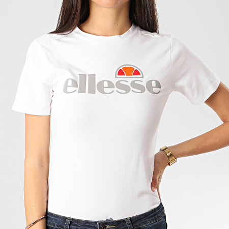 Ellesse - Tee Shirt Slim Femme Barletta 2 SRE08171 Blanc Réfléchissant