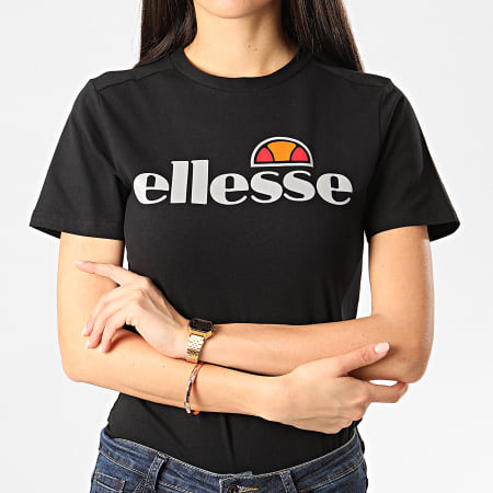 Ellesse - Tee Shirt Slim Femme Barletta 2 SRE08171 Noir Réfléchissant