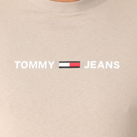 Tommy Jeans - Tee Shirt Straight Small Logo 7621 Beige