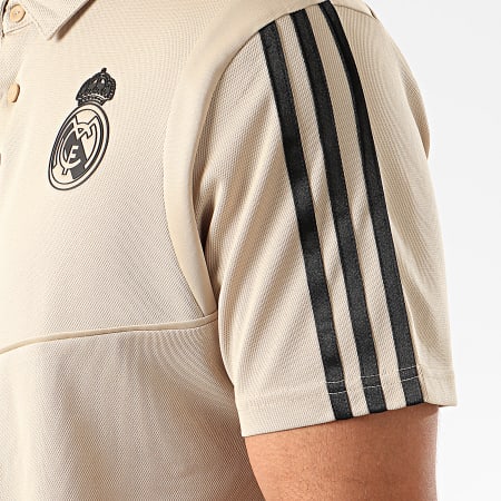 Adidas Sportswear - Polo Manches Courtes A Bandes Real Madrid EI7471 Beige