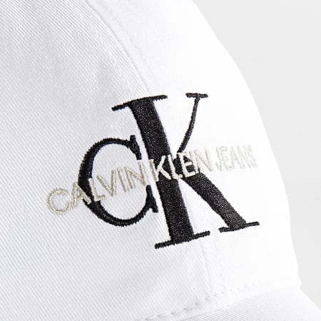 Calvin Klein - Casquette Monogram 6624 Blanc