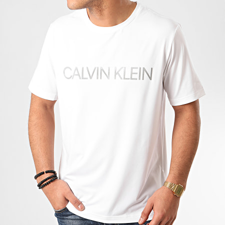 Calvin Klein - Tee Shirt GMS0K104 Blanc Réfléchissant