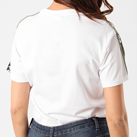 Fila - Tee Shirt Femme A Bandes Tandy Blanc