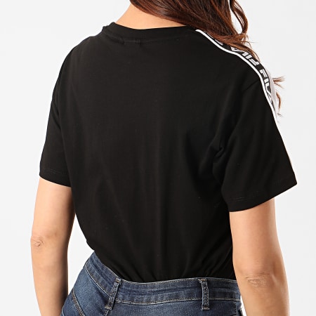 Fila - Tee Shirt Femme A Bandes Tandy Noir