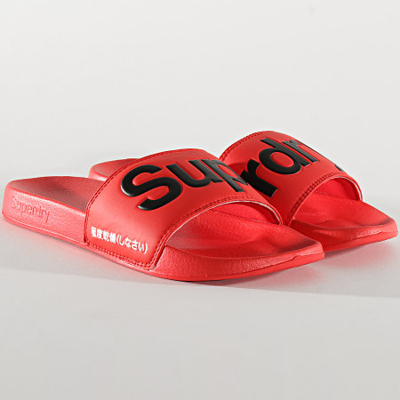 Superdry - Claquettes Classic Pool Side MF310008A Rouge