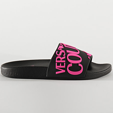 Versace Jeans Couture - Claquettes Femme Linea Fondo Slide E0VVBSQ1 Noir Rose