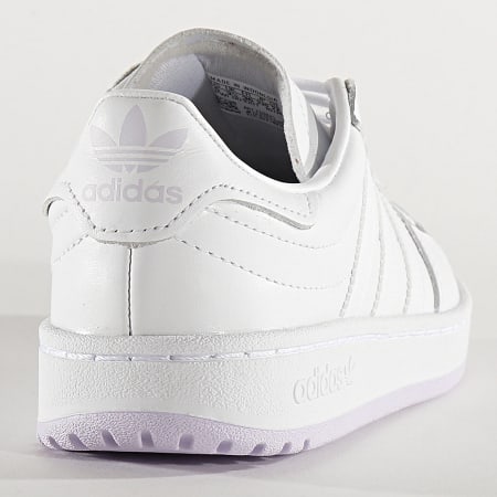 Adidas Originals - Baskets Femme Team Court EG9825 Cloud White Purlpe Tint