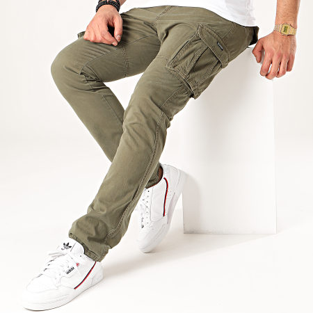 Indicode Jeans - William Pantaloni Cargo Verde Khaki