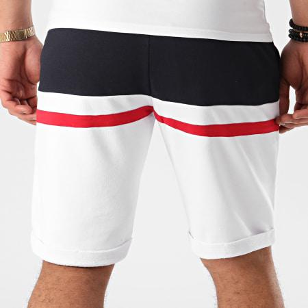 LBO - Pantaloncini da jogging tricolore 1060 Navy Red White
