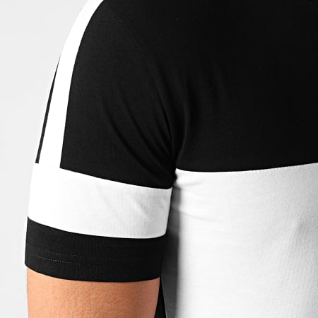 LBO - Tee Shirt Oversize A Bandes 1029 Noir Blanc
