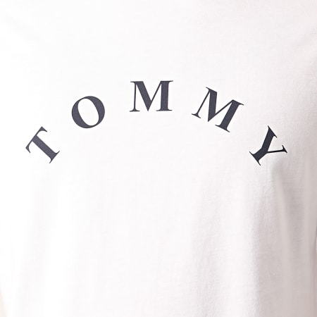 Tommy Hilfiger - Tee Shirt 1785 Blanc Gris Chiné