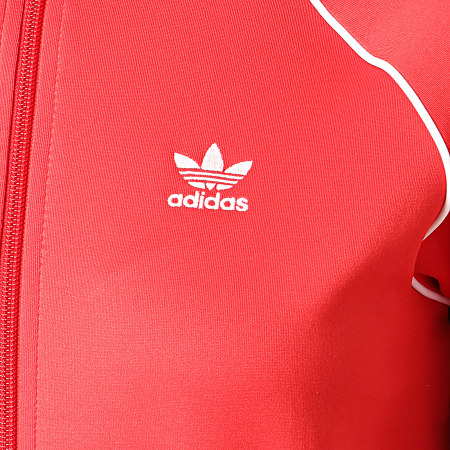 Adidas Originals - Veste Zippée Femme A Bandes FM3313 Rouge