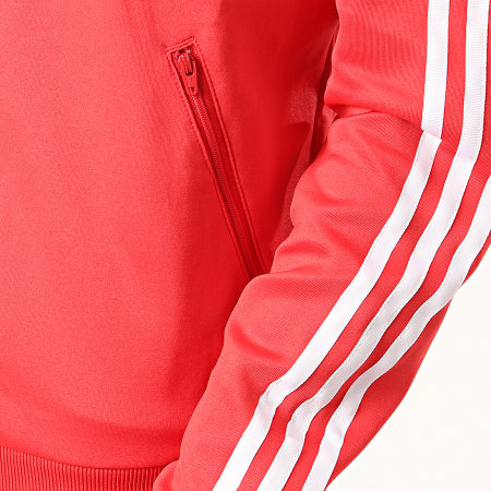 Adidas Originals - Veste Zippée Femme A Bandes FM3313 Rouge