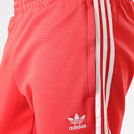 Adidas Originals - Pantalon Jogging A Bandes Stripes Track Pants FM3808 Rouge