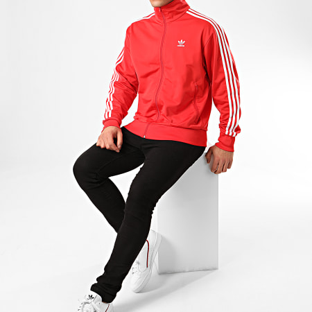 Adidas Originals - Veste Zippée A Bandes Firebird Track Top FM3811 Rouge