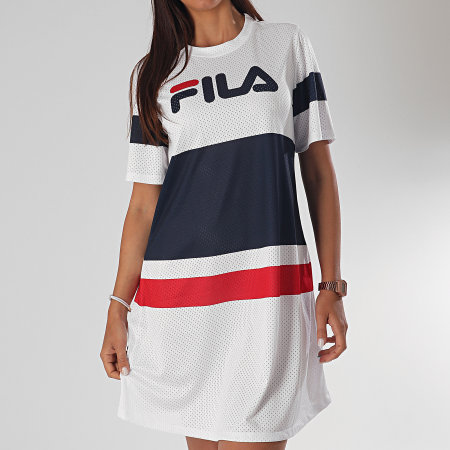 Fila - Robe Tee Shirt Femme Basanti 687498 Blanc