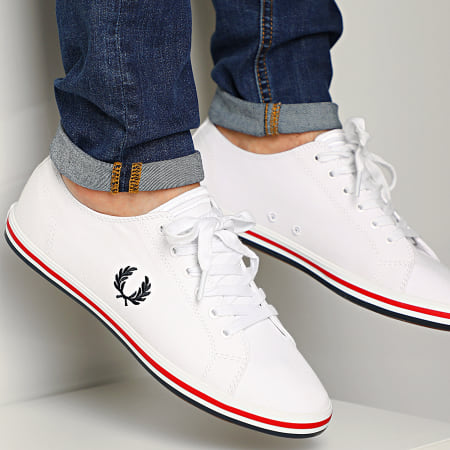 Fred Perry - Baskets Kingston Twill B7259 White