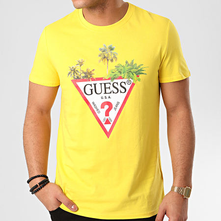 Guess - Tee Shirt M0GI76 Jaune