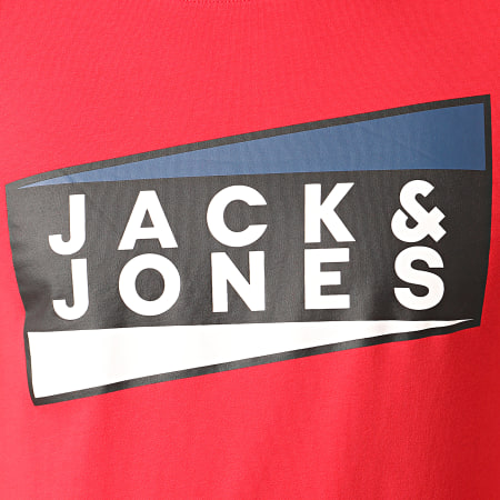 Jack And Jones - Tee Shirt Manches Longues Shaun Rouge