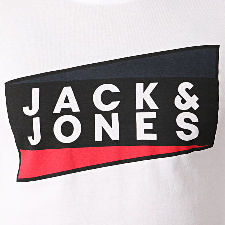 Jack And Jones - Tee Shirt Manches Longues Shaun Blanc