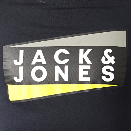Jack And Jones - Tee Shirt Manches Longues Shaun Bleu Marine