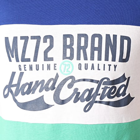 MZ72 - Tee Shirt Tara Bleu Roi Blanc Vert Clair