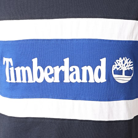 Timberland - Tee Shirt Cut And Sew Colorblock A22S1 Bleu Marine