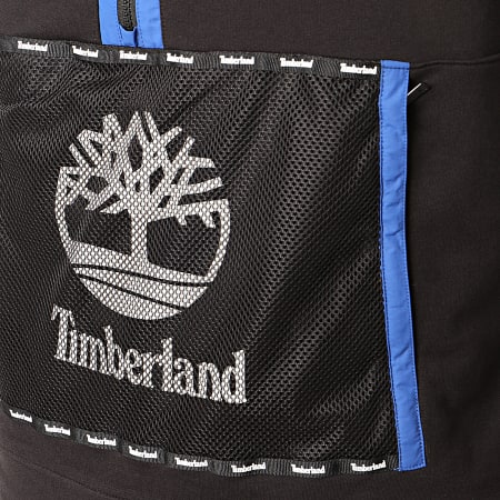 Timberland - Sweat Col Zippé Capuche Mesh MixM A22BZ Noir