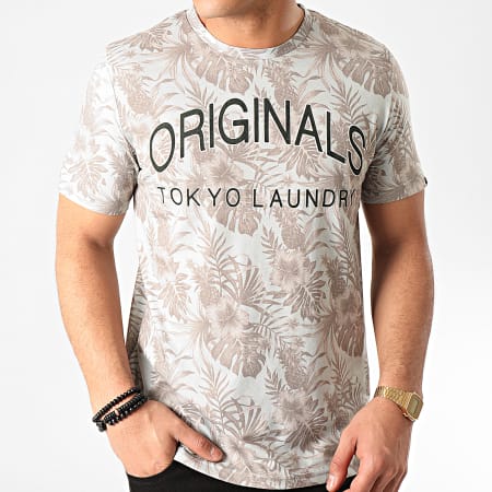 Tokyo Laundry - Tee Shirt Kahaluu Vert Clair Floral