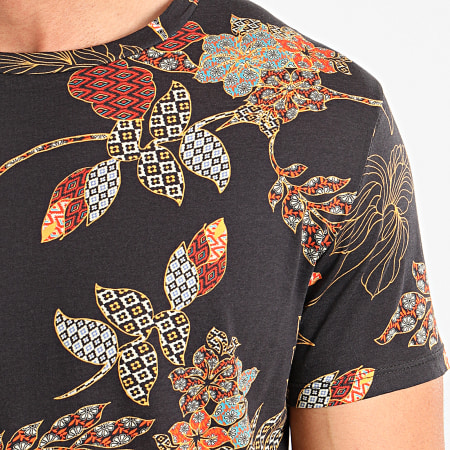 Aarhon - Tee Shirt 91062 Noir Floral