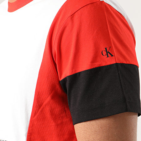 Calvin Klein - Tee Shirt Color Block 5288 Blanc