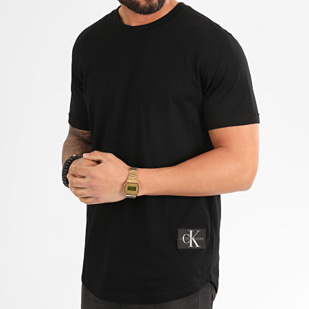 Calvin Klein - Tee Shirt Oversize Badge Turn Up 5319 Noir
