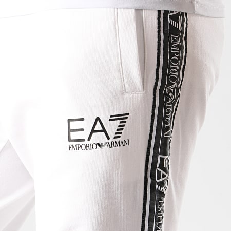 EA7 Emporio Armani - Pantalon Jogging A Bandes 3HPP61-PJ05Z Blanc