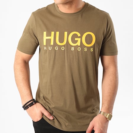 HUGO - Tee Shirt Dolive 202 50424999 Vert Kaki