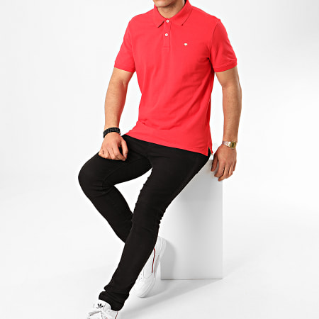Tom Tailor - Polo Manches Courtes 1016502-XX-10 Rouge