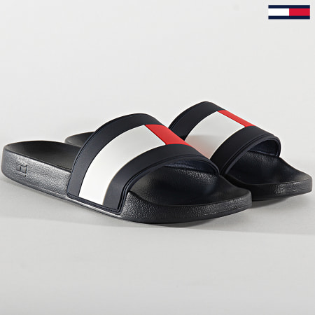 Tommy Hilfiger - Claquettes Essential Flag Poolside 2327 Navy White Red