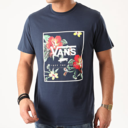 Vans - Tee Shirt Print Box A312SYKB Bleu Marine Floral