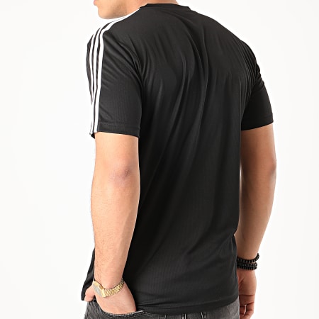 adidas - Tee Shirt A Bandes D2M 3 Stripes FL0349 Noir