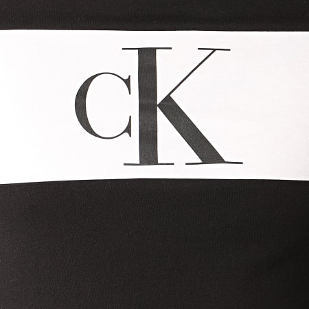 Calvin Klein - Tee Shirt Slim Blocking Statement 5266 Noir